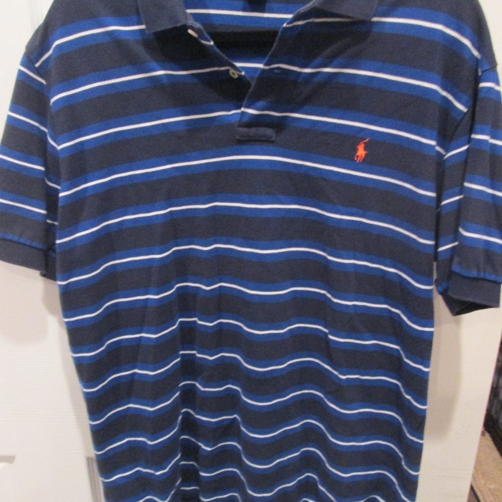 Men's Ralph Lauren Polo Large Striped Short Sleeve